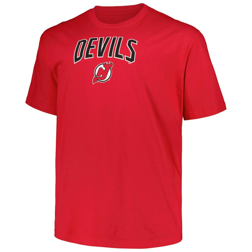 New Jersey Devils Profile Big & Tall Arch Over Logo T-Shirt - Red - NHL 200745706
