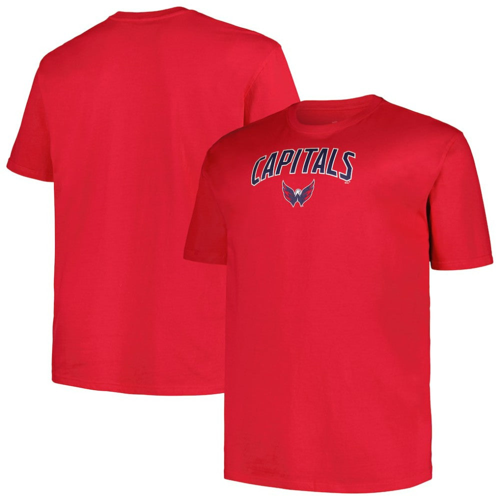 Washington Capitals Profile Big & Tall Arch Over Logo T-Shirt - Red - NHL 200745707