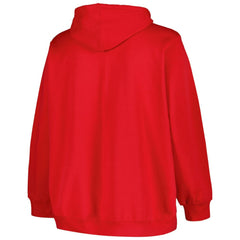Washington Capitals Profile Women's Plus Size Arch Over Logo Pullover Hoodie - Red - NHL 200745709
