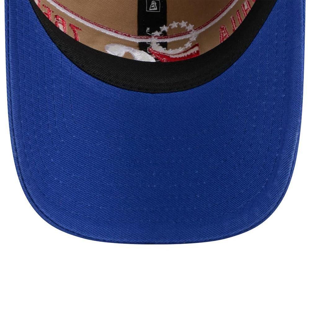 Philadelphia 76ers 2024 NBA Draft 9TWENTY Adjustable Hat Tan/Royal | New Era
