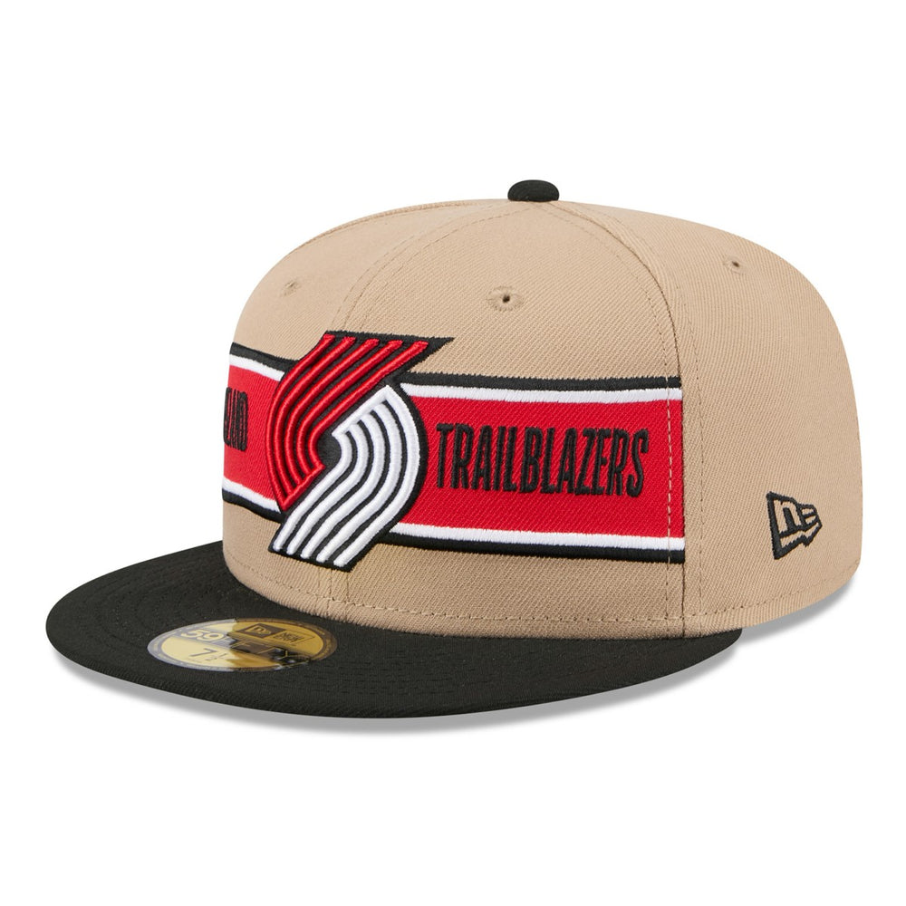 Portland Trail Blazers 2024 NBA Draft 59FIFTY Fitted Hat Tan/Black | New Era Near Me