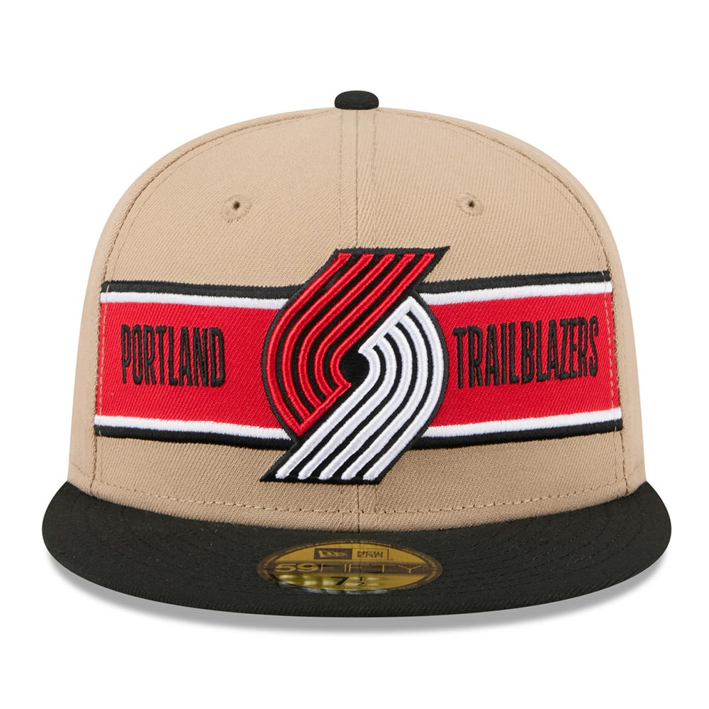 Portland Trail Blazers 2024 NBA Draft 59FIFTY Fitted Hat Tan/Black | New Era Near Me