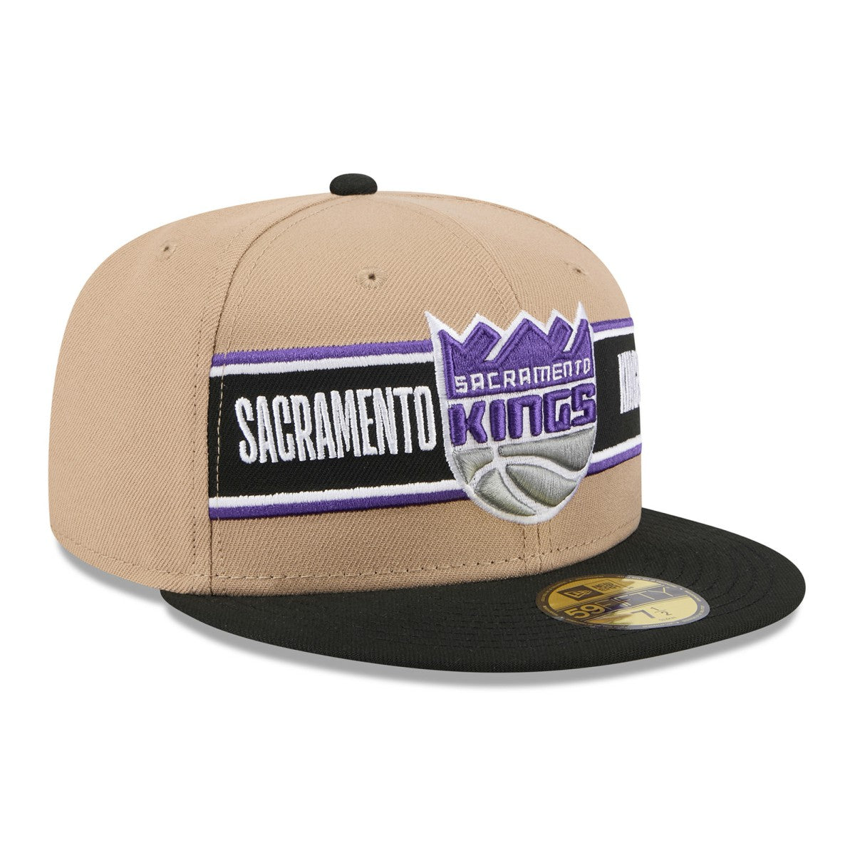 Sacramento Kings 2024 NBA Draft 59FIFTY Fitted Hat Tan/Black | New Era discount