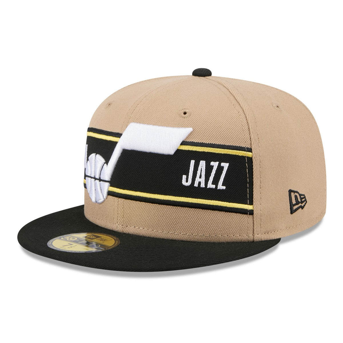 Utah Jazz 2024 NBA Draft 59FIFTY Fitted Hat Tan/Black | New Era discount