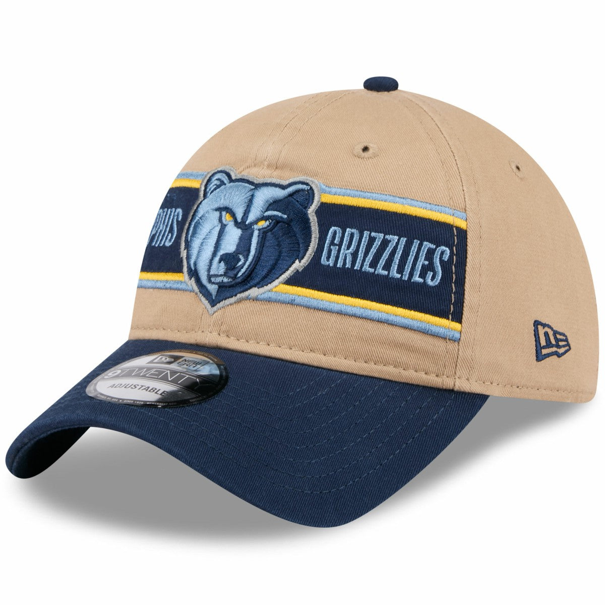 Memphis Grizzlies 2024 NBA Draft 9TWENTY Adjustable Hat Tan/Navy | New Era Near Me