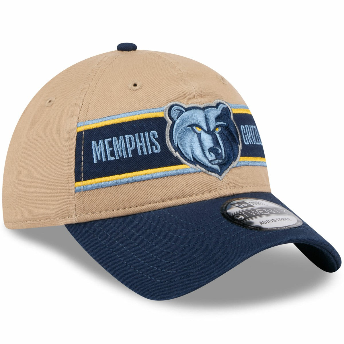 Memphis Grizzlies 2024 NBA Draft 9TWENTY Adjustable Hat Tan/Navy | New Era Near Me