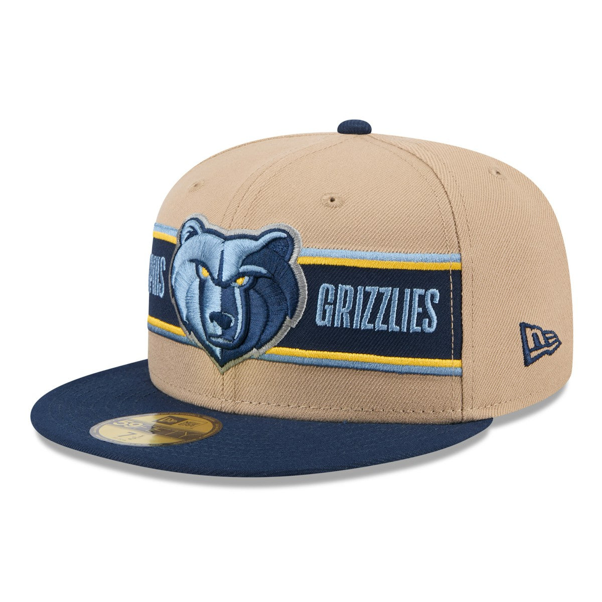 Memphis Grizzlies 2024 NBA Draft 59FIFTY Fitted Hat Tan/Navy | New Era discount