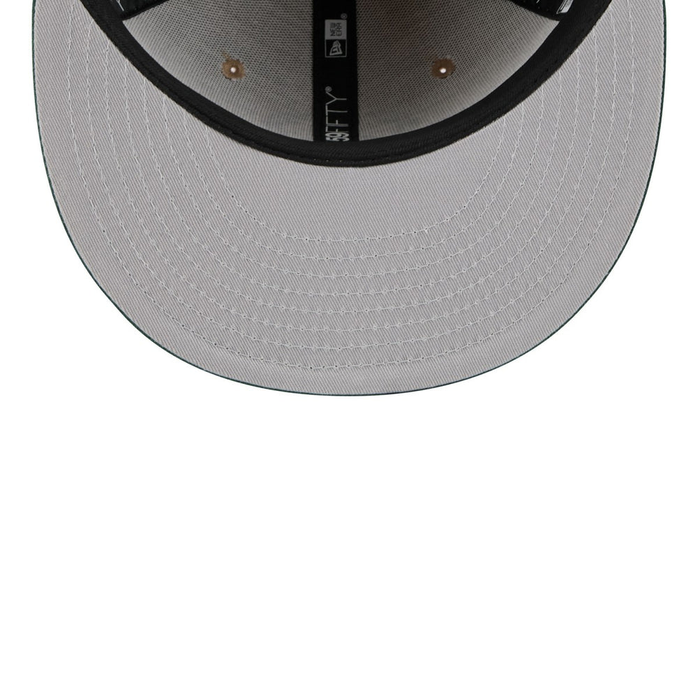 Milwaukee Bucks 2024 NBA Draft 59FIFTY Fitted Hat Tan/Hunter Green | New Era Lifestyle