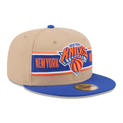 New York Knicks 2024 NBA Draft 59FIFTY Fitted Hat Tan/Blue | New Era discount