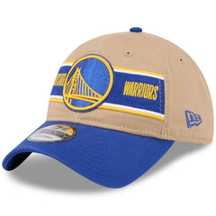 Golden State Warriors 2024 NBA Draft 9TWENTY Adjustable Hat for sale Tan/Royal | New Era discount