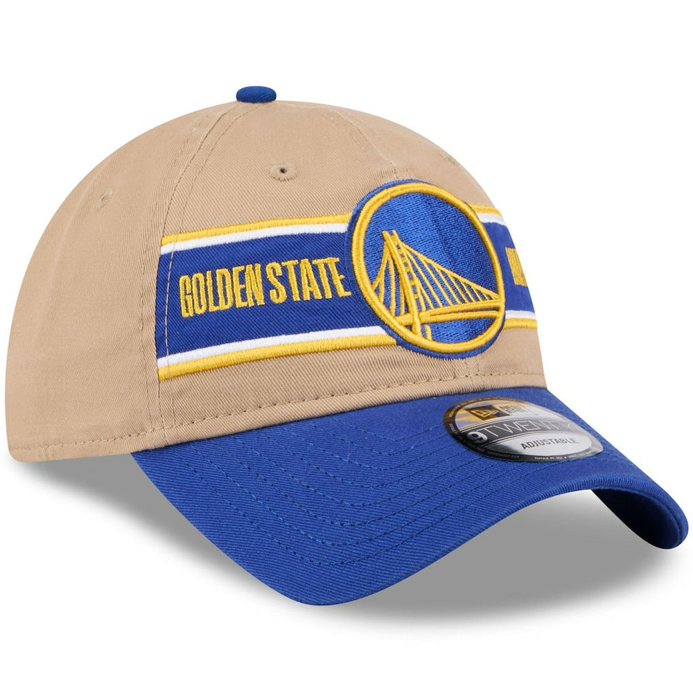 Golden State Warriors 2024 NBA Draft 9TWENTY Adjustable Hat for sale Tan/Royal | New Era discount