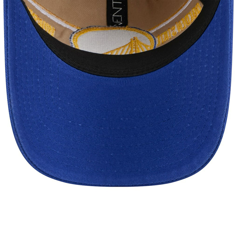 Golden State Warriors 2024 NBA Draft 9TWENTY Adjustable Hat for sale Tan/Royal | New Era discount