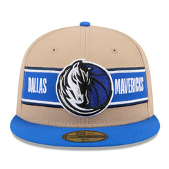Dallas Mavericks 2024 NBA Draft 59FIFTY Fitted Hat for sale Tan/Blue | New Era discount