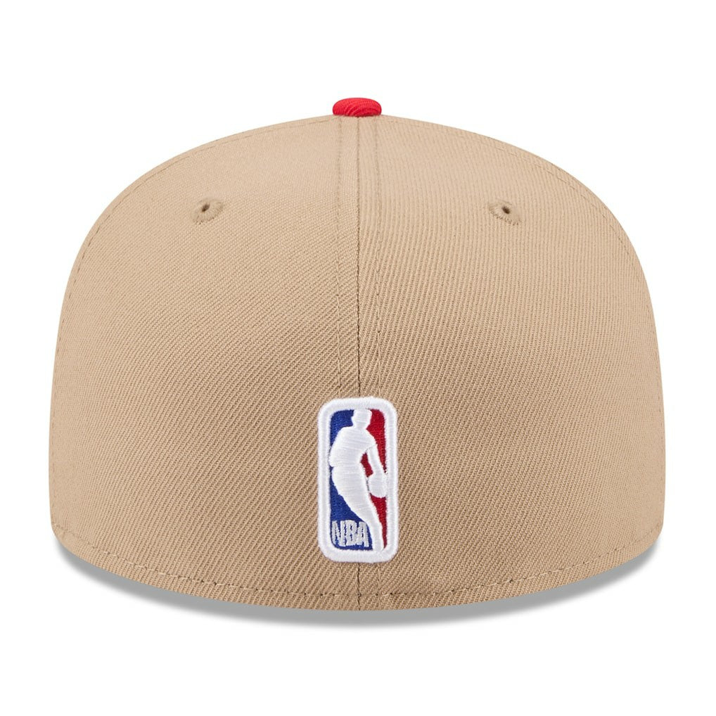 Chicago Bulls 2024 NBA Draft 59FIFTY Fitted Hat Tan/Red | New Era US