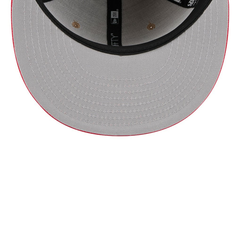 Chicago Bulls 2024 NBA Draft 59FIFTY Fitted Hat Tan/Red | New Era US
