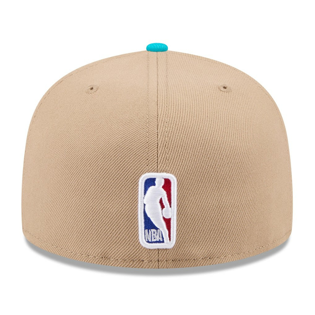 Charlotte Hornets 2024 NBA Draft 59FIFTY Fitted Hat Tan/Teal | New Era