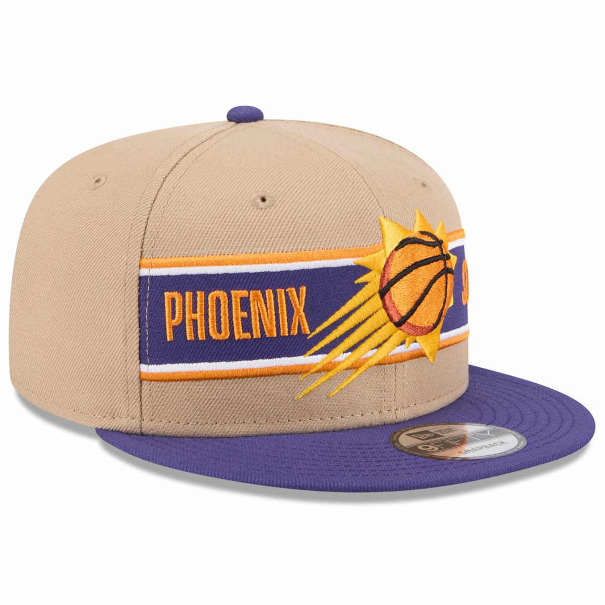 Phoenix Suns 2024 NBA Draft 9FIFTY Snapback Hat Tan/Purple | New Era discount