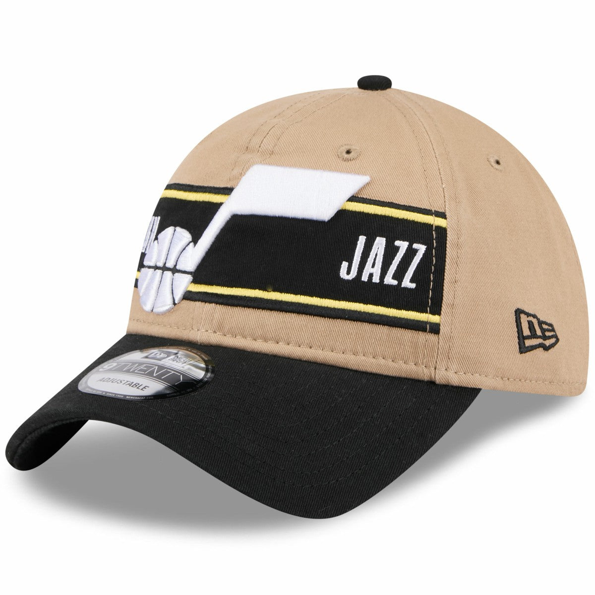 Utah Jazz 2024 NBA Draft 9TWENTY Adjustable Hat Tan/Black | New Era
