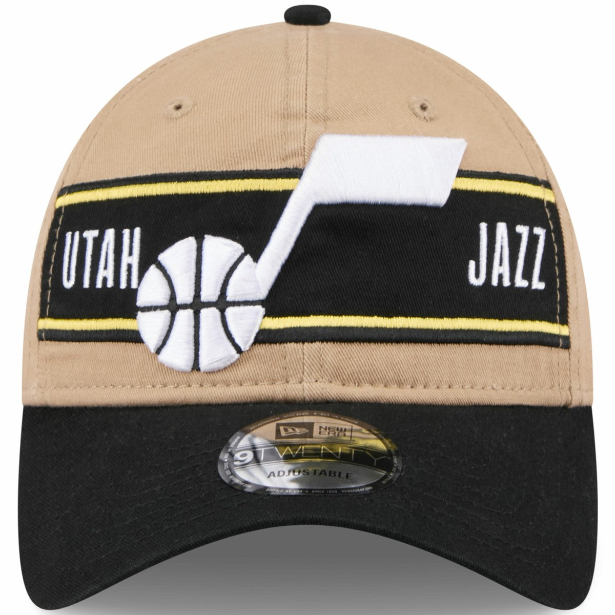 Utah Jazz 2024 NBA Draft 9TWENTY Adjustable Hat Tan/Black | New Era