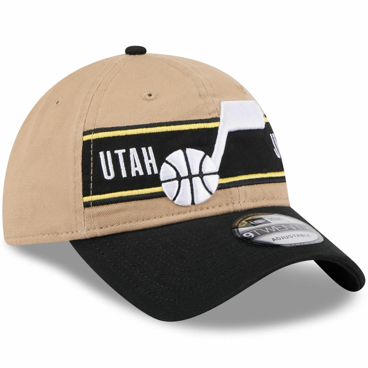 Utah Jazz 2024 NBA Draft 9TWENTY Adjustable Hat Tan/Black | New Era