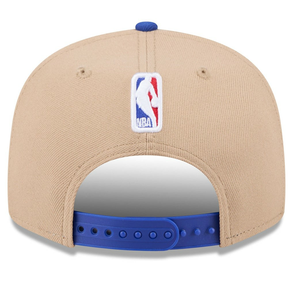 Philadelphia 76ers 2024 NBA Draft 9FIFTY Snapback Hat Tan/Royal | New Era US