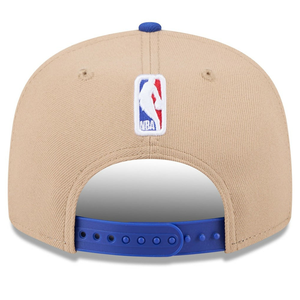 Philadelphia 76ers 2024 NBA Draft 9FIFTY Snapback Hat Tan/Royal | New Era US