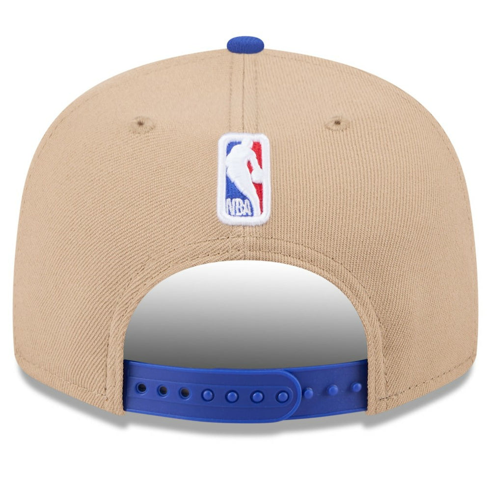 Golden State Warriors 2024 NBA Draft 9FIFTY Snapback Hat for sale Tan/Royal | New Era