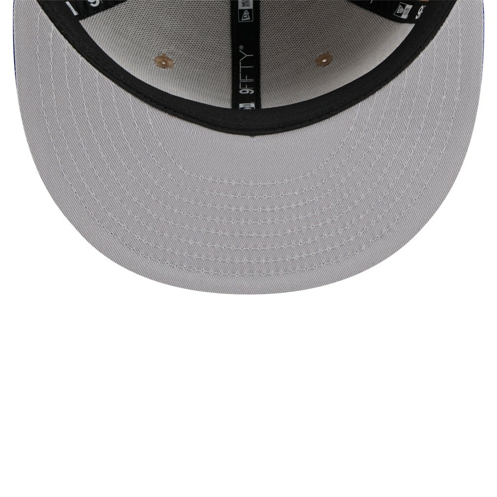 Golden State Warriors 2024 NBA Draft 9FIFTY Snapback Hat for sale Tan/Royal | New Era