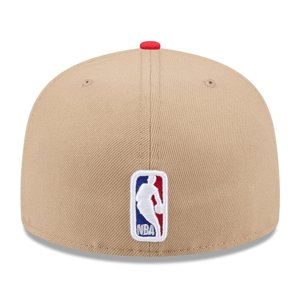 Atlanta Hawks 2024 NBA Draft 59FIFTY Fitted Hat Tan/Red | New Era