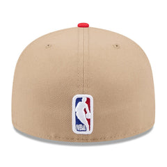 Atlanta Hawks 2024 NBA Draft 59FIFTY Fitted Hat Tan/Red | New Era