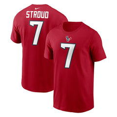 Nike C.J. Stroud Houston Texans Player Name & Number T-Shirt Red
