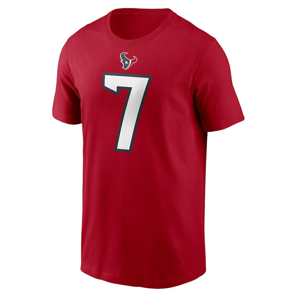Nike C.J. Stroud Houston Texans Player Name & Number T-Shirt Red