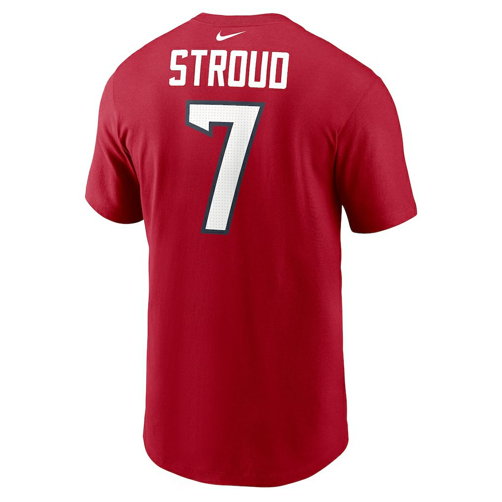 Nike C.J. Stroud Houston Texans Player Name & Number T-Shirt Red