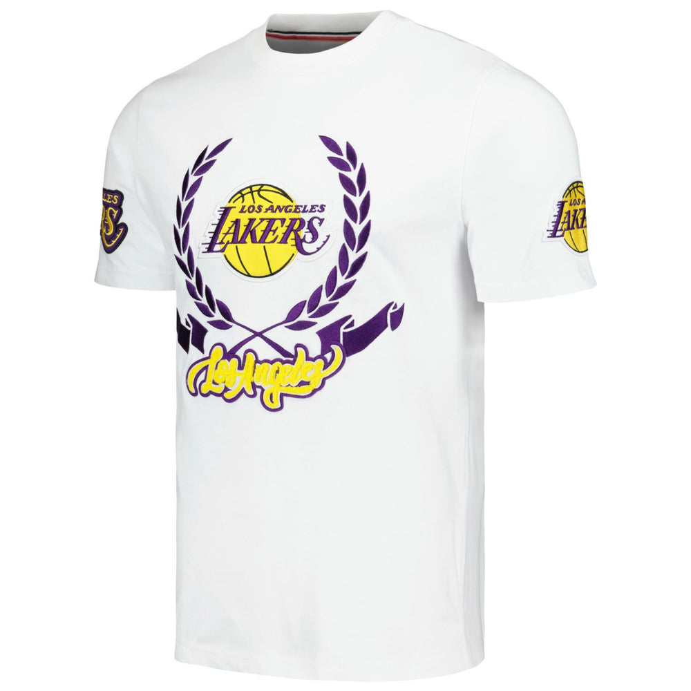Los Angeles Lakers FISLL Unisex Heritage Crest T-Shirt White