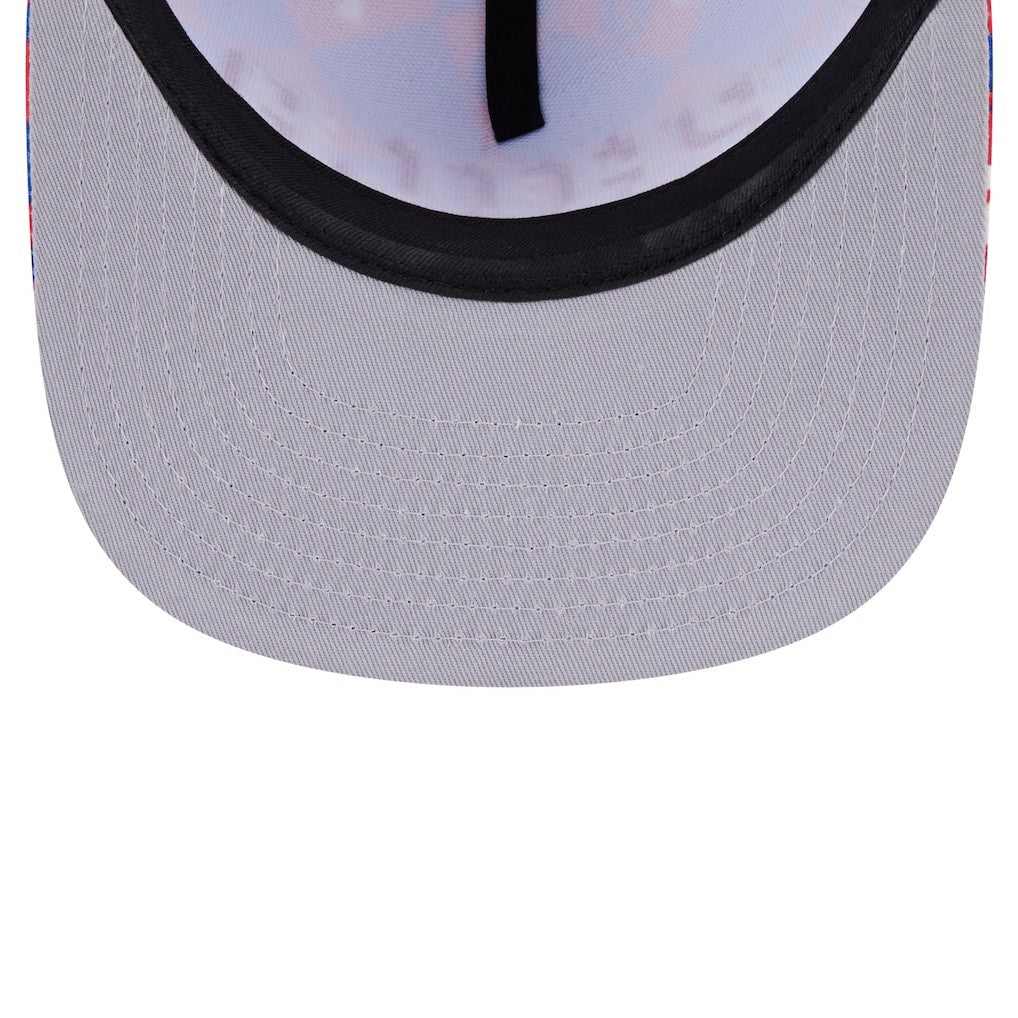 Philadelphia 76ers Seeing Diamonds A-Frame Trucker 9FIFTY Snapback Hat Royal | New Era Lifestyle