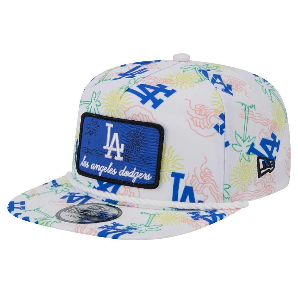 Los Angeles Dodgers New Era Islander Golfer Snapback Hat - White - New Era Discount