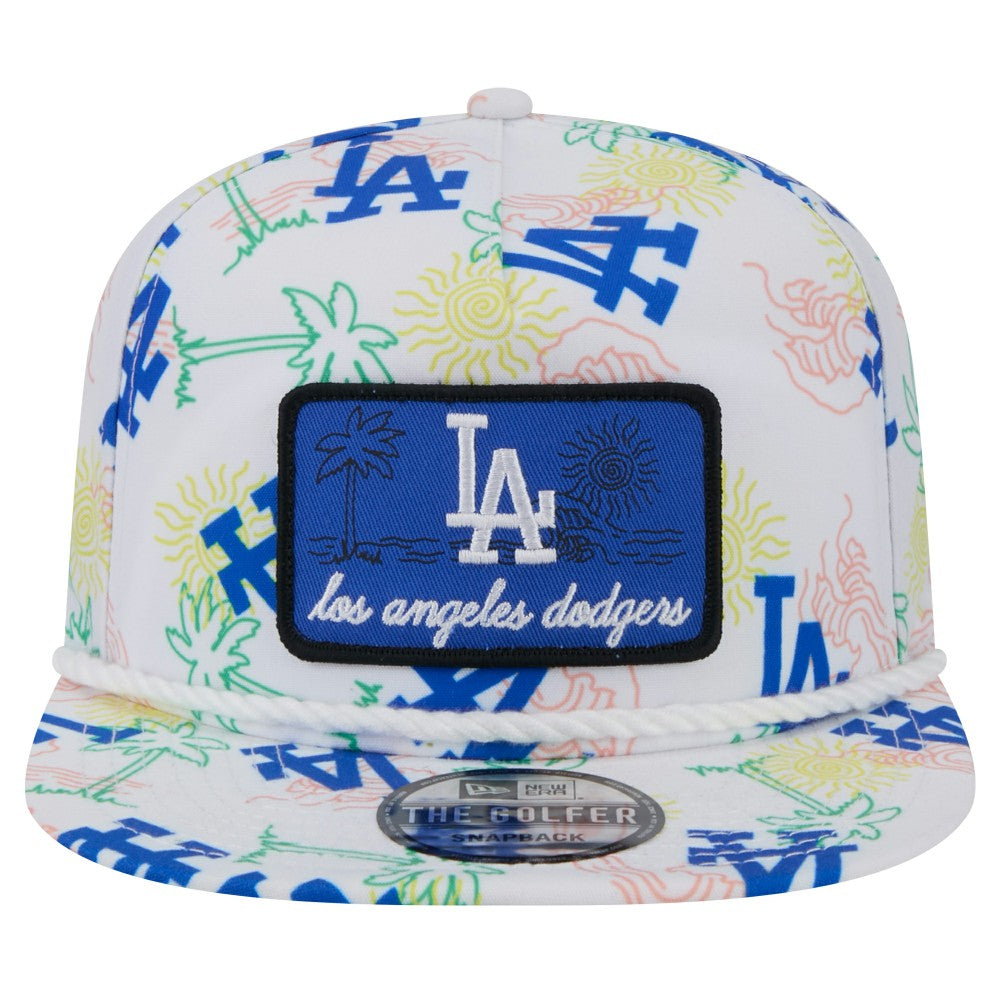 Los Angeles Dodgers New Era Islander Golfer Snapback Hat - White - New Era Discount