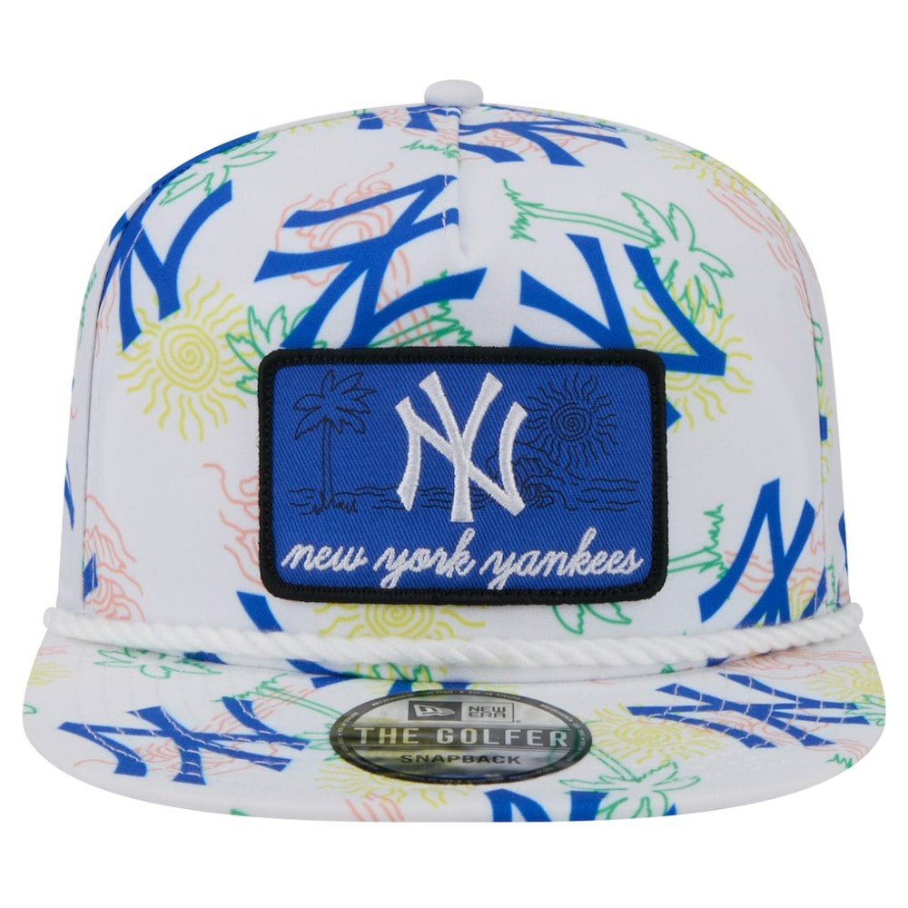New York Yankees New Era Islander Golfer Snapback Hat - White - New Era Online