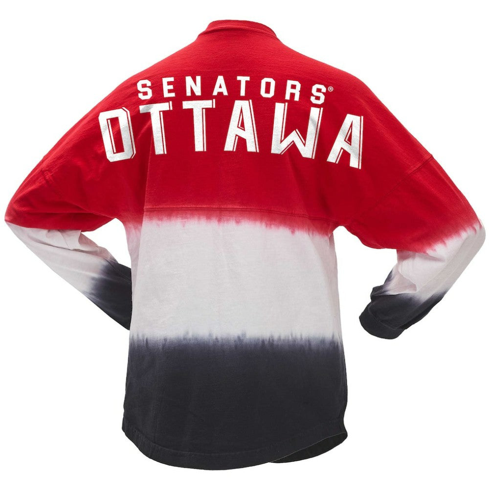 Ottawa Senators Fanatics Women's Ombre Long Sleeve T-Shirt - Red/Black - NHL 200758406