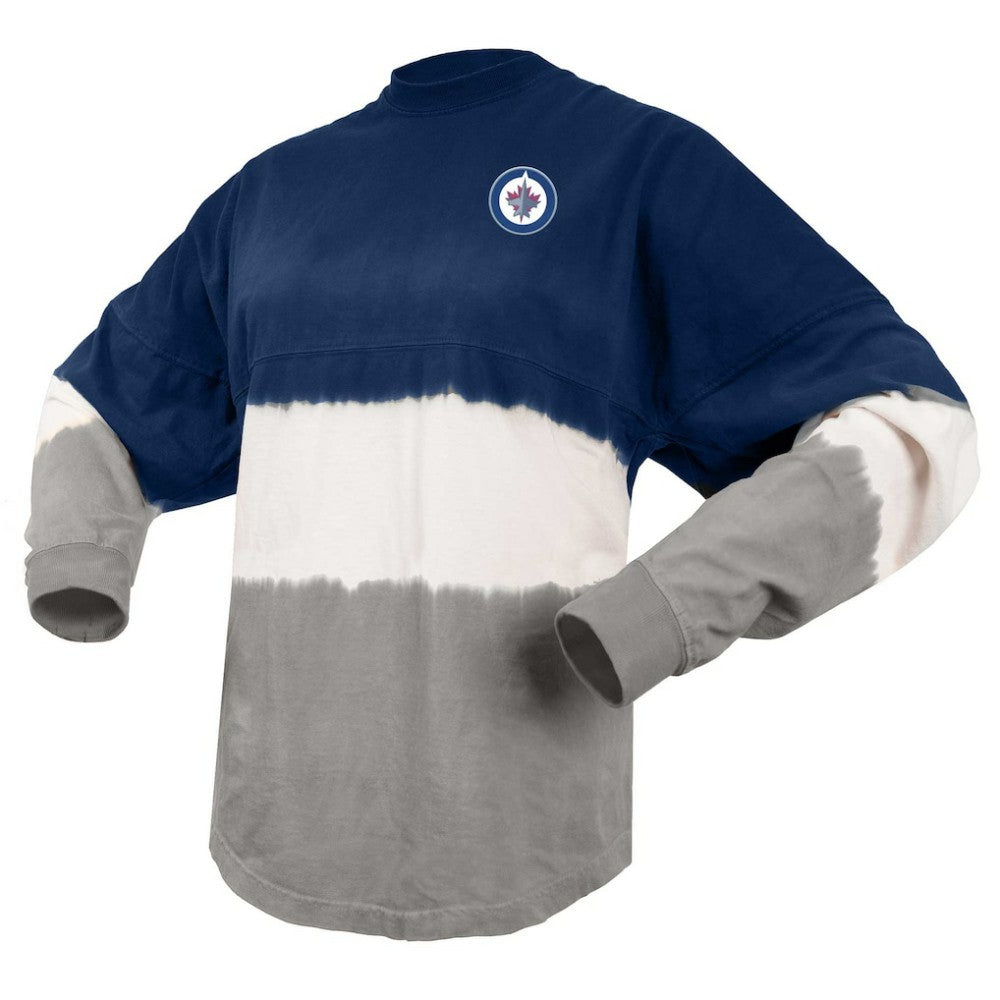 Winnipeg Jets Fanatics Women's Ombre Long Sleeve T-Shirt - Blue/Gray - NHL 200758421