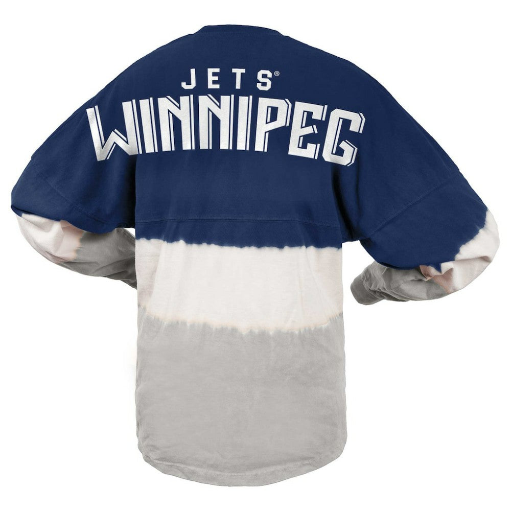 Winnipeg Jets Fanatics Women's Ombre Long Sleeve T-Shirt - Blue/Gray - NHL 200758421