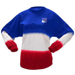 New York Rangers Fanatics Women's Ombre Long Sleeve T-Shirt - Blue/Red - NHL 200758423