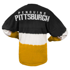 Pittsburgh Penguins Fanatics Women's Ombre Long Sleeve T-Shirt - Black/Gold - NHL 200758425