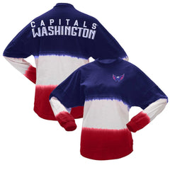 Washington Capitals Fanatics Women's Ombre Long Sleeve T-Shirt - Navy/Red - NHL 200758429