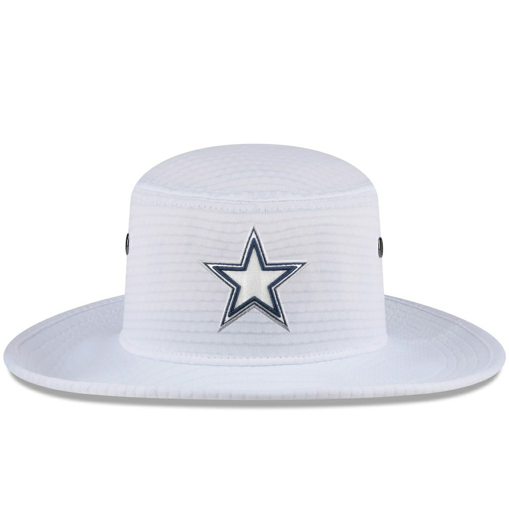 Dallas Cowboys New Era 2024 NFL Training Camp Panama Bucket Hat White