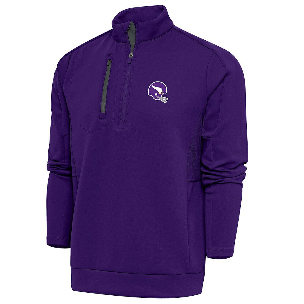 Minnesota Vikings Antigua Generation Quarter-Zip Pullover Jacket Purple
