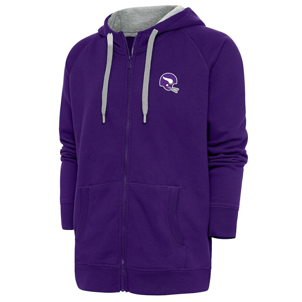 Minnesota Vikings Antigua Victory Full-Zip Hoodie Purple