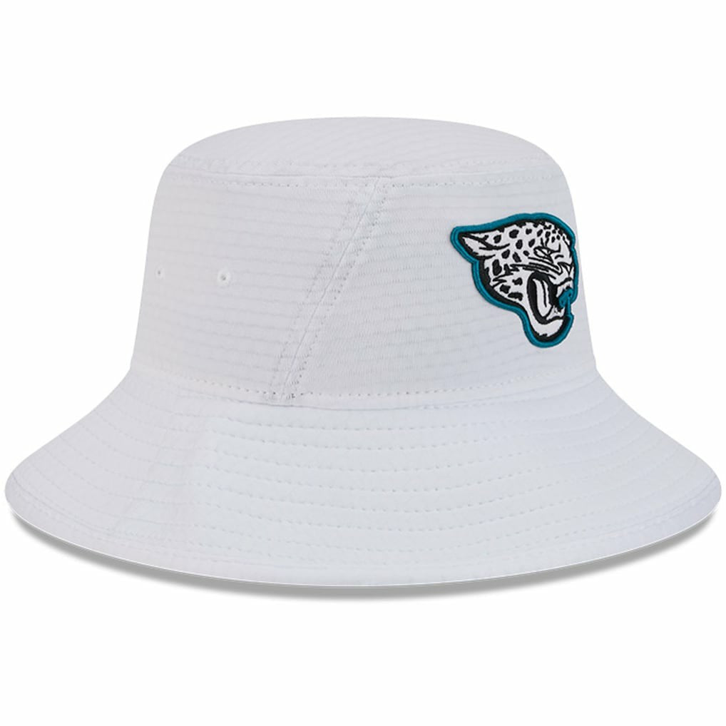 Jacksonville Jaguars New Era Youth 2024 NFL Training Camp Bucket Hat White