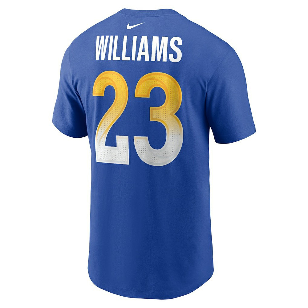 Nike Kyren Williams Los Angeles Rams Player Name & Number T-Shirt Royal