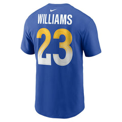 Nike Kyren Williams Los Angeles Rams Player Name & Number T-Shirt Royal
